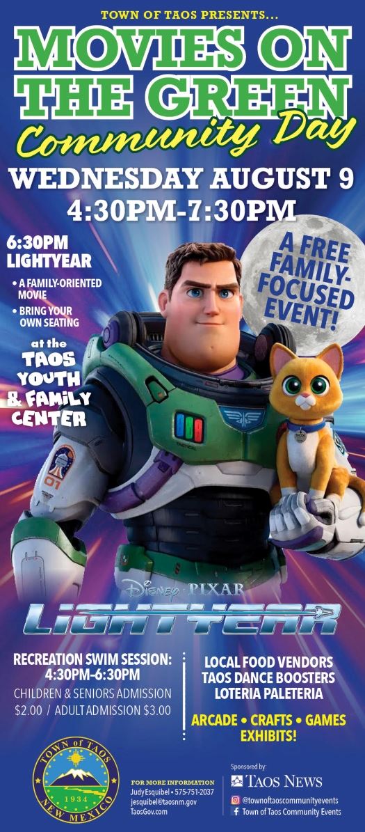 Movies on the Green Community Day Flyer - August 9, 2023-website 